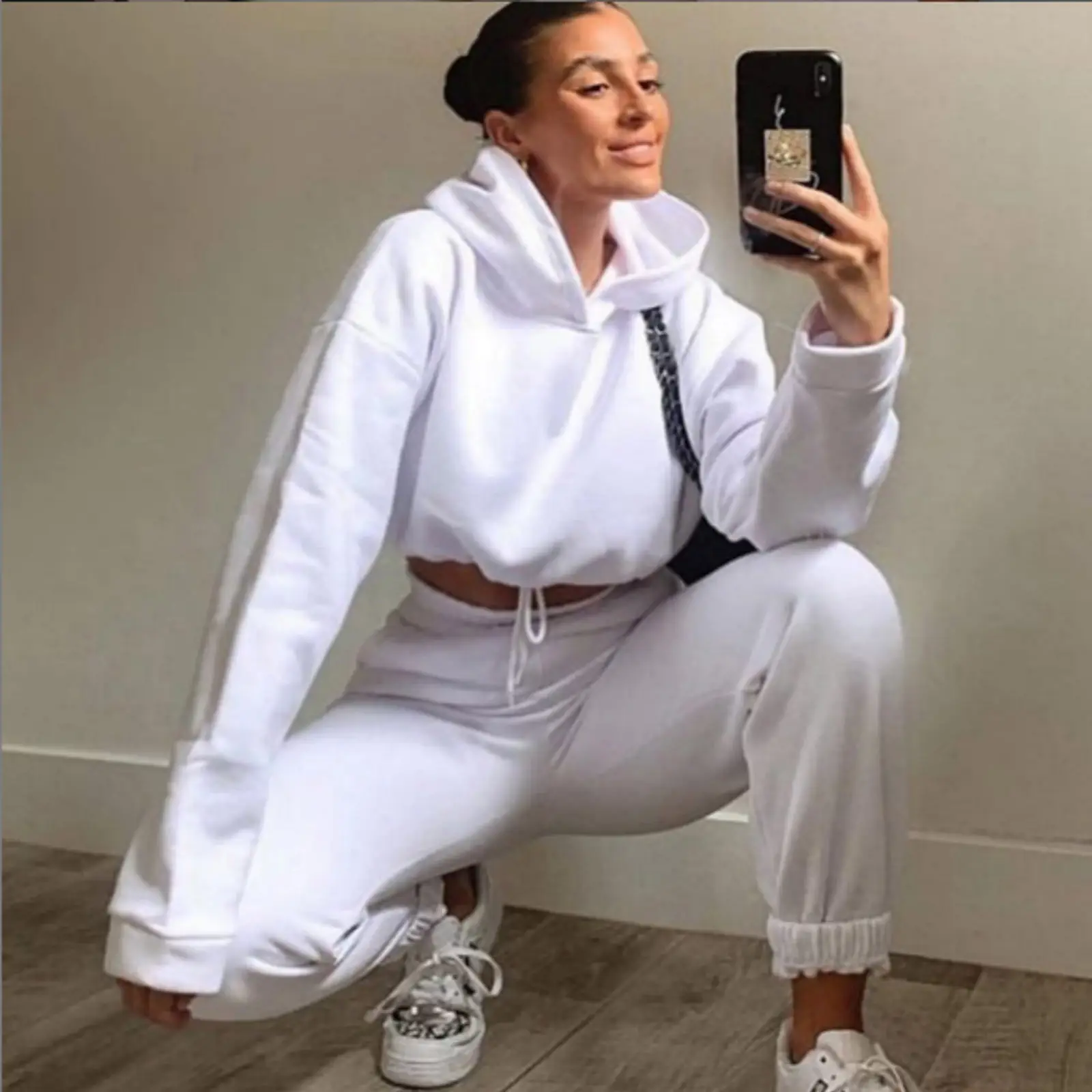 Women's Mint Green Hoodie & Pants 2-Piece Set — feature 21