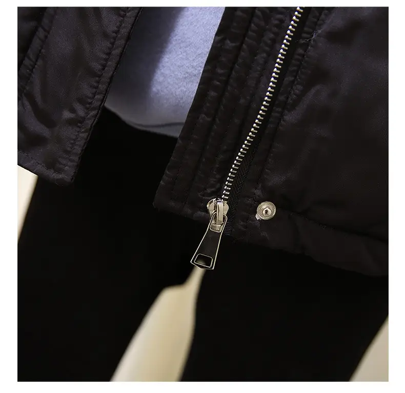 Women Pink Hooded Puffer Vest Coat Autumn Winter — feature 21