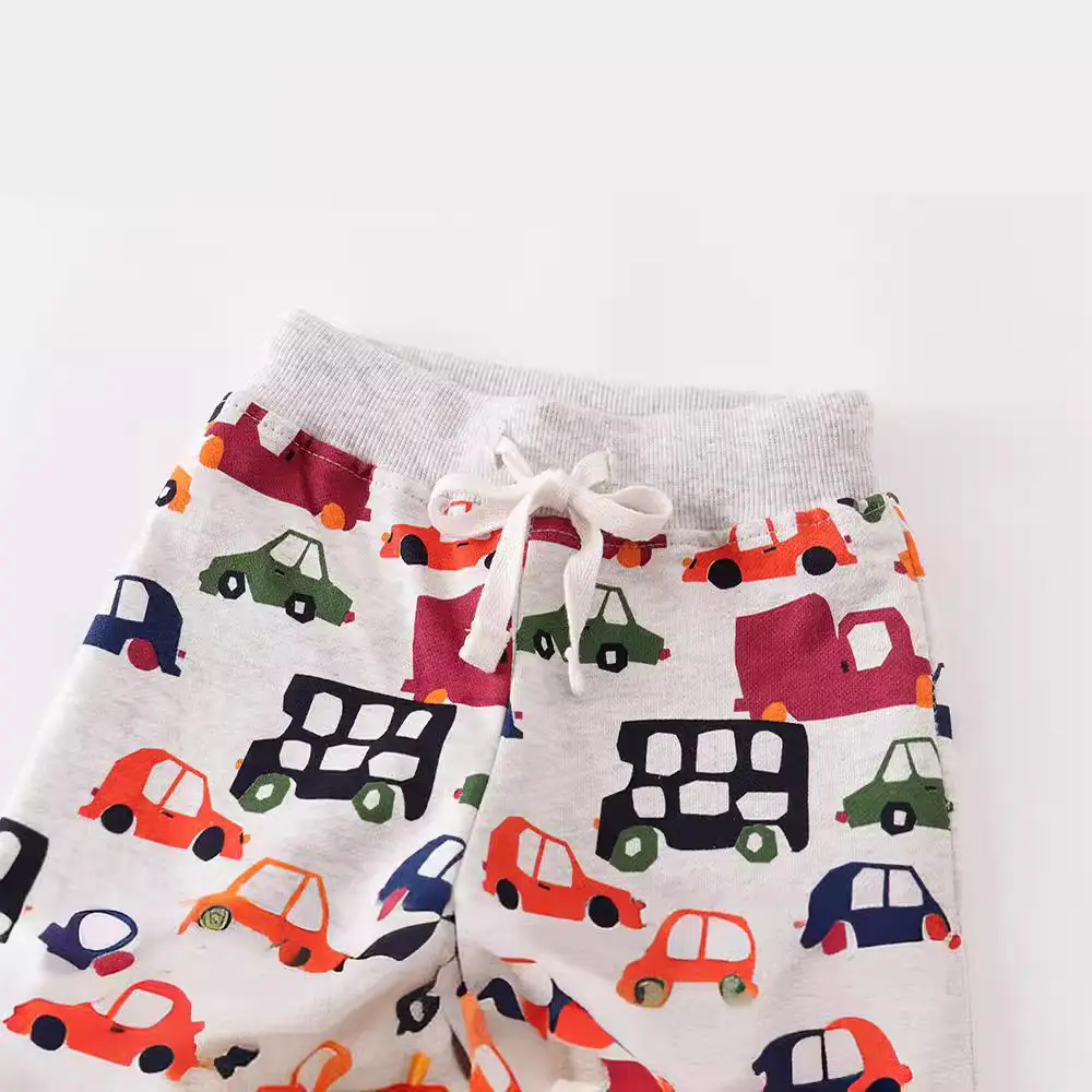 Children's Car Print Sweatpants Winter Long Pants