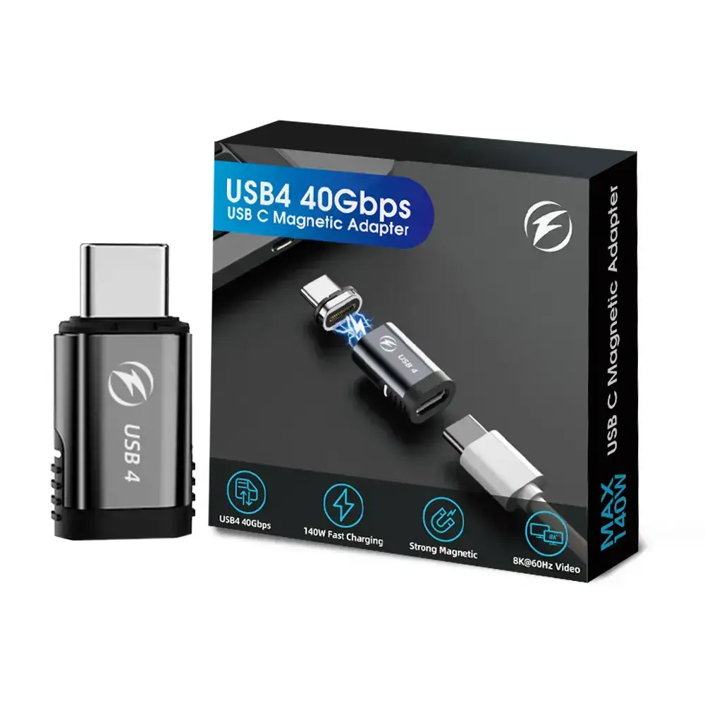 USB C Magnetic Adapter 140W Fast Charging MacBook4K - Image 4