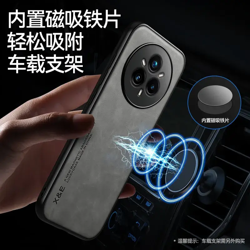 Oppo Realme14 Pro Mobile Phone Case Sheepskin Anti-Fall Magnetic - Image 6