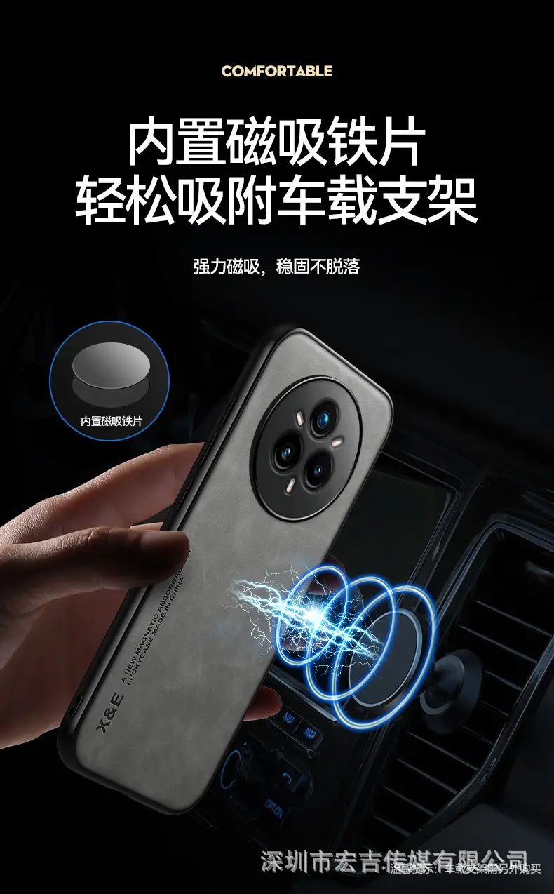 Oppo Realme14 Pro Mobile Phone Case Sheepskin Anti-Fall Magnetic — feature 38
