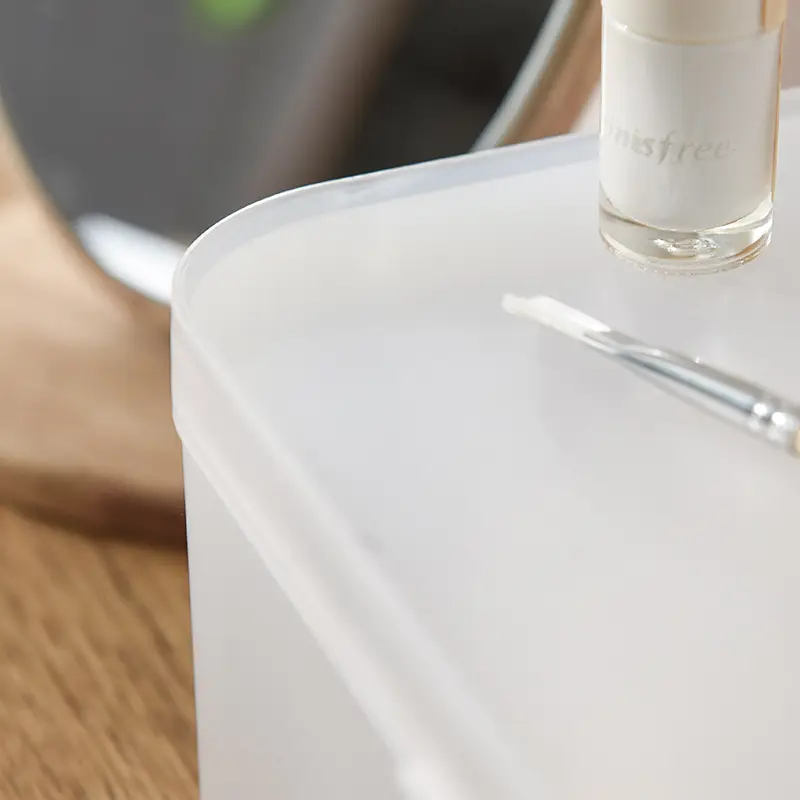 Transparent Frosted Cosmetic Storage Box Desktop Japanese Style - Image 5