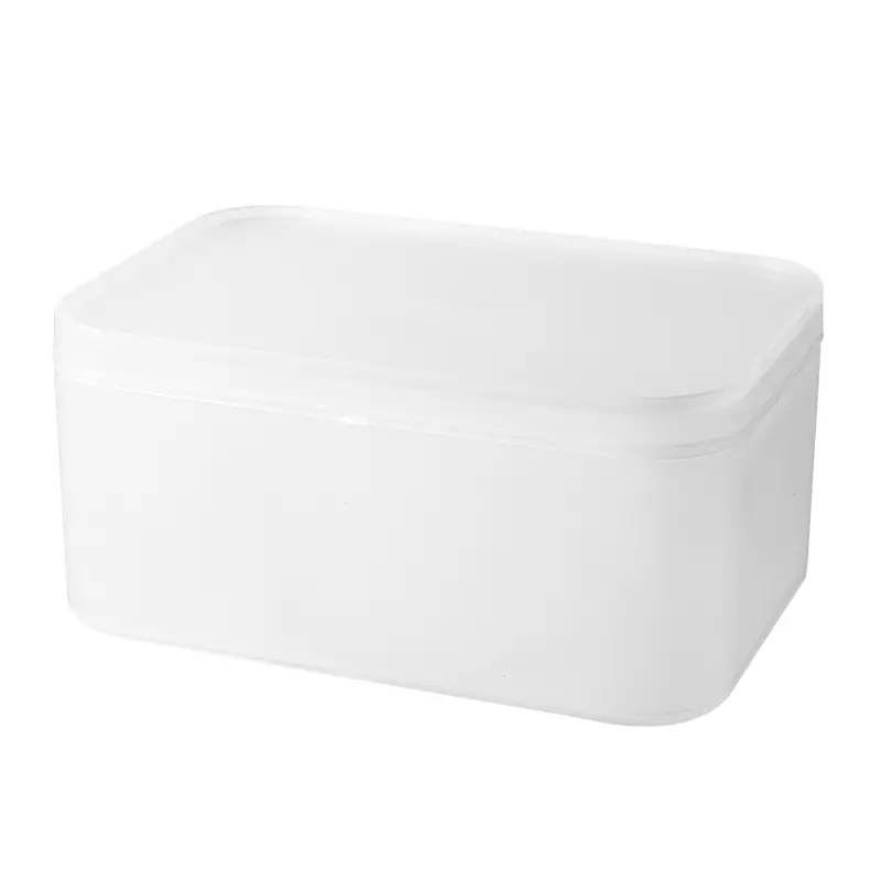 Transparent Frosted Cosmetic Storage Box Desktop Japanese Style - Image 7