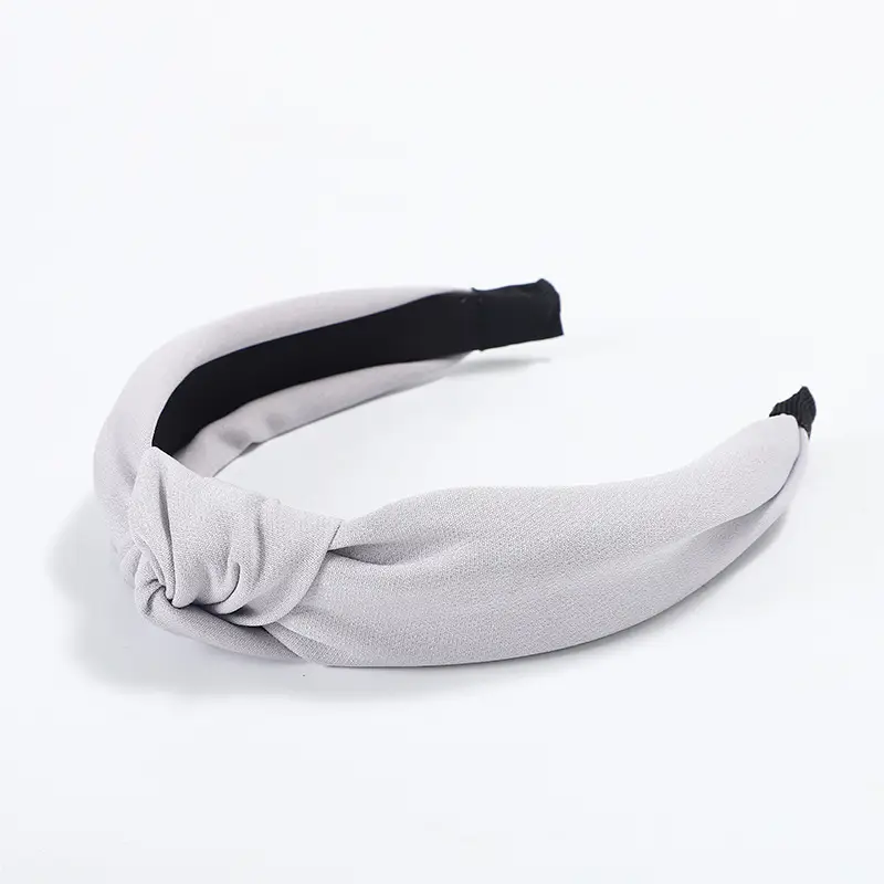Korean Knot Headband Wide Middle Blue - Image 6