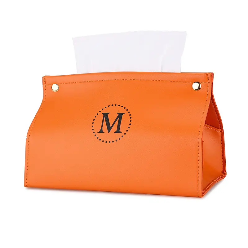 Orange Hair Storage Bag with Hand Design - Image 4