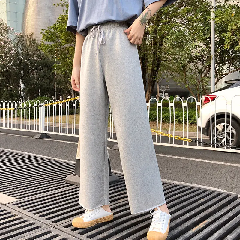 Women Wide-leg Pants 2021 Summer Curl Edge Loose Fit - Image 3