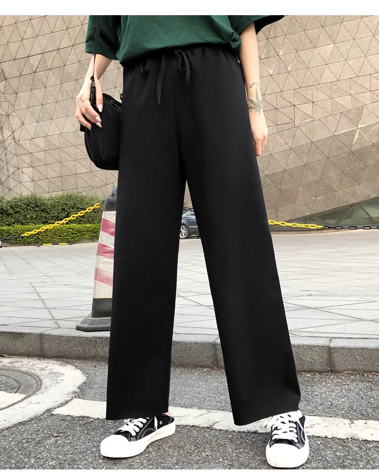 Women Wide-leg Pants 2021 Summer Curl Edge Loose Fit — feature 16