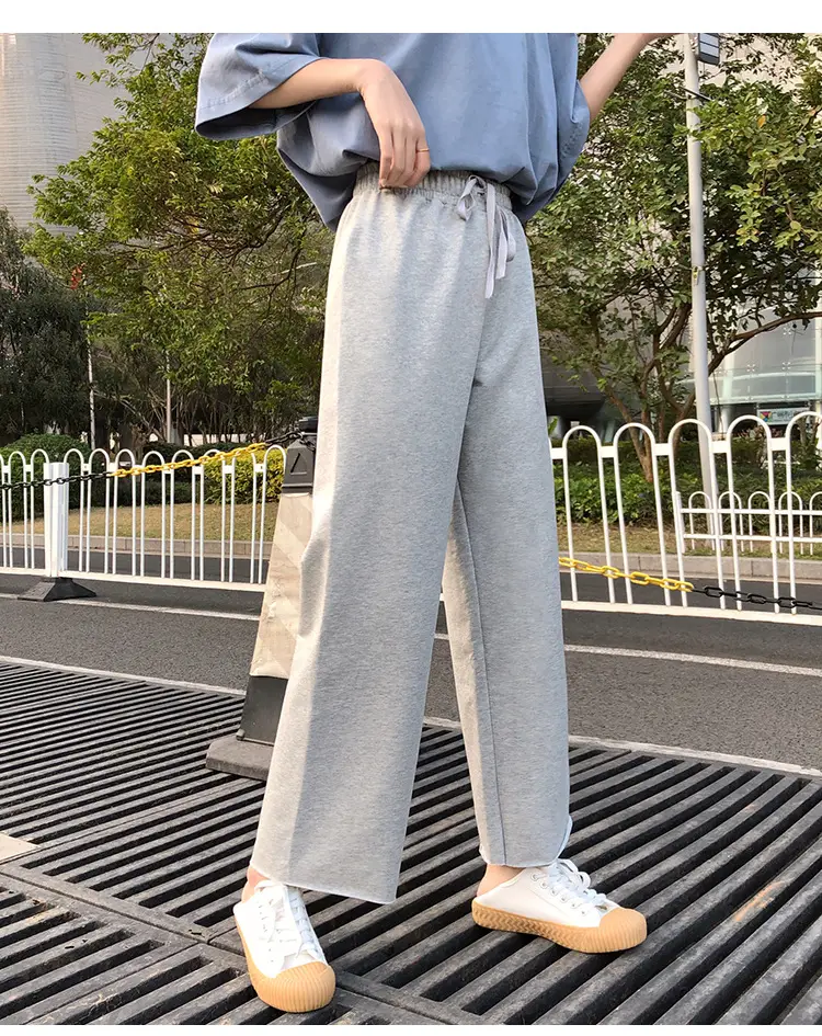 Women Wide-leg Pants 2021 Summer Curl Edge Loose Fit — feature 22
