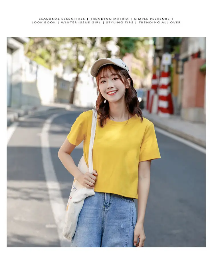 Women Green Navel T-shirt Short Sleeve Summer — feature 10