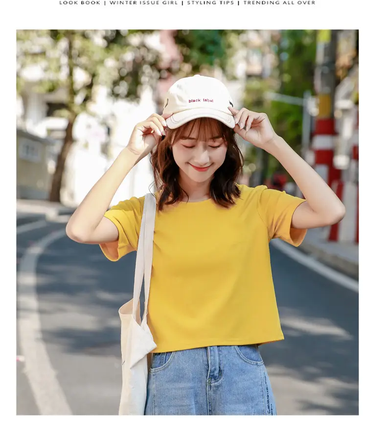 Women Green Navel T-shirt Short Sleeve Summer — feature 12