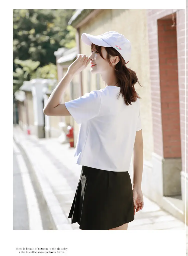 Women Green Navel T-shirt Short Sleeve Summer — feature 14