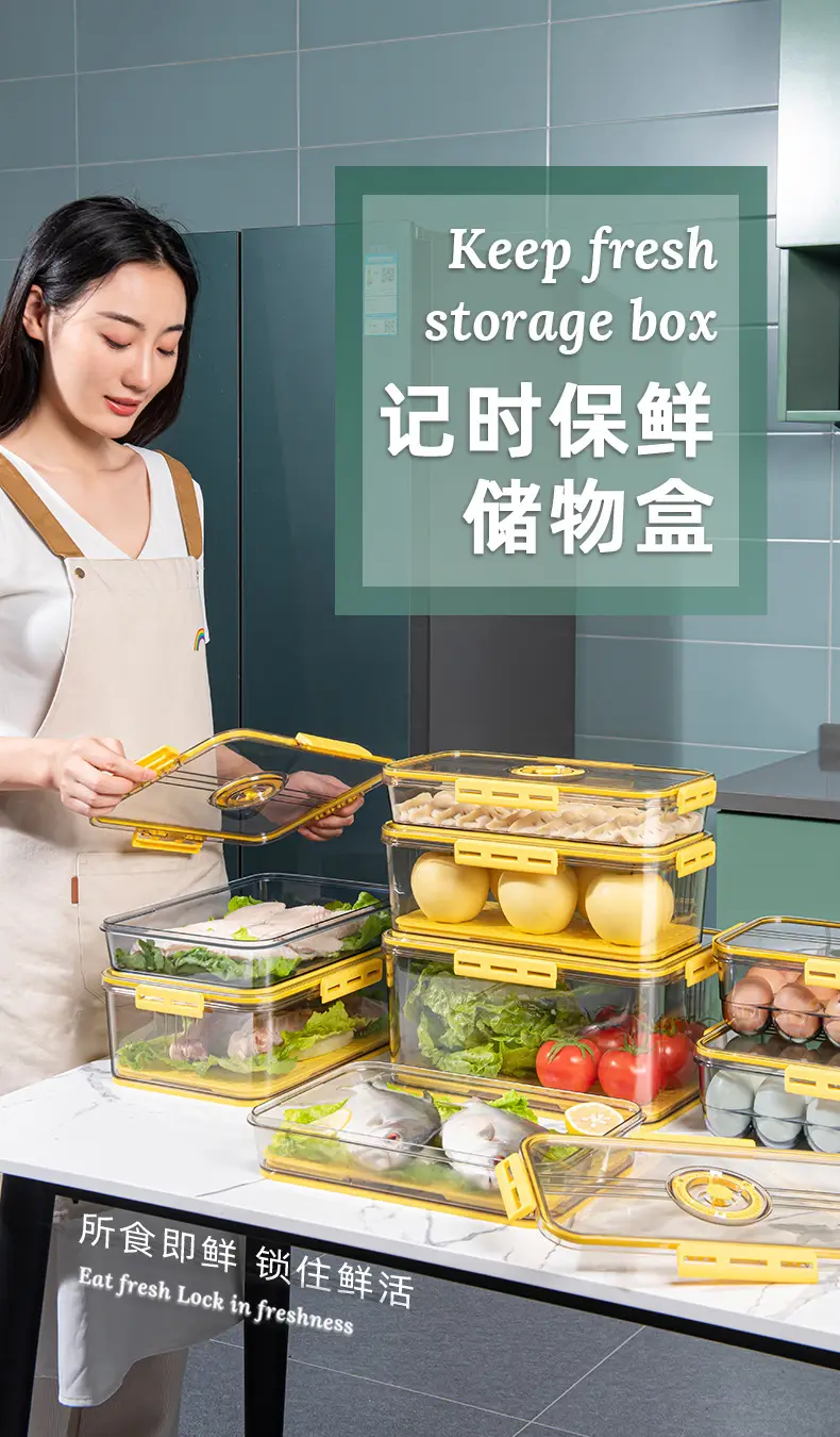 Transparent Stackable Refrigerator Storage Box — feature 2