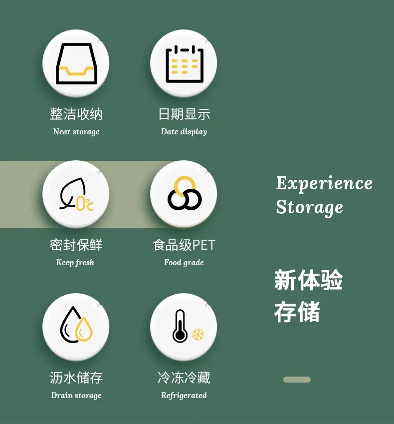 Transparent Stackable Refrigerator Storage Box — feature 5