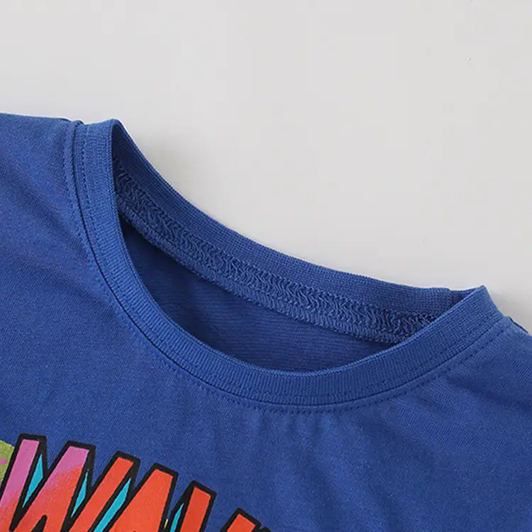 Children's Wave Riders T-Shirt Blue Cotton 2021 - Image 2