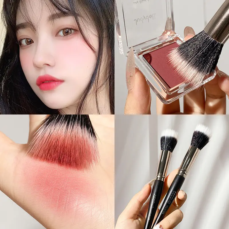 Gecomo Mushroom Blush Brush Non-Powder Absorbing Soft Bristles