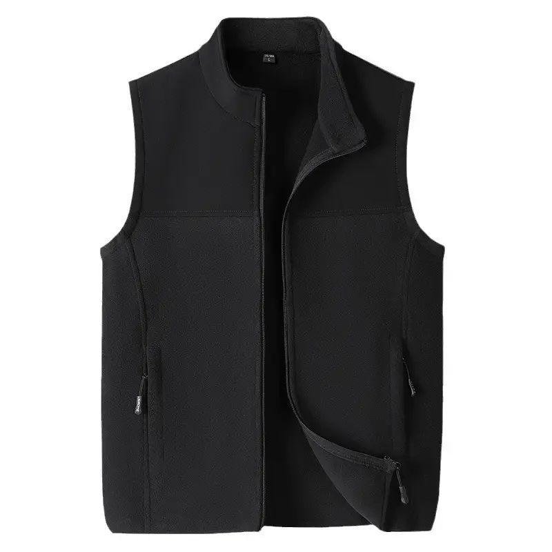 Men's Fleece Vest Cardigan Plus Size Outdoor Sports - Image 5