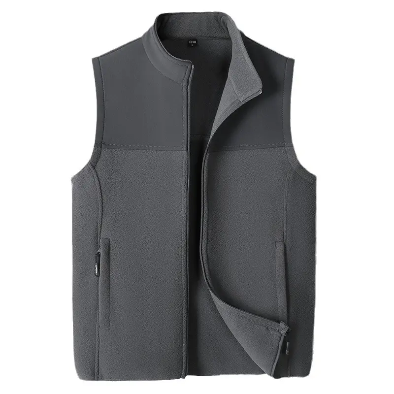 Men's Fleece Vest Cardigan Plus Size Outdoor Sports - Image 6