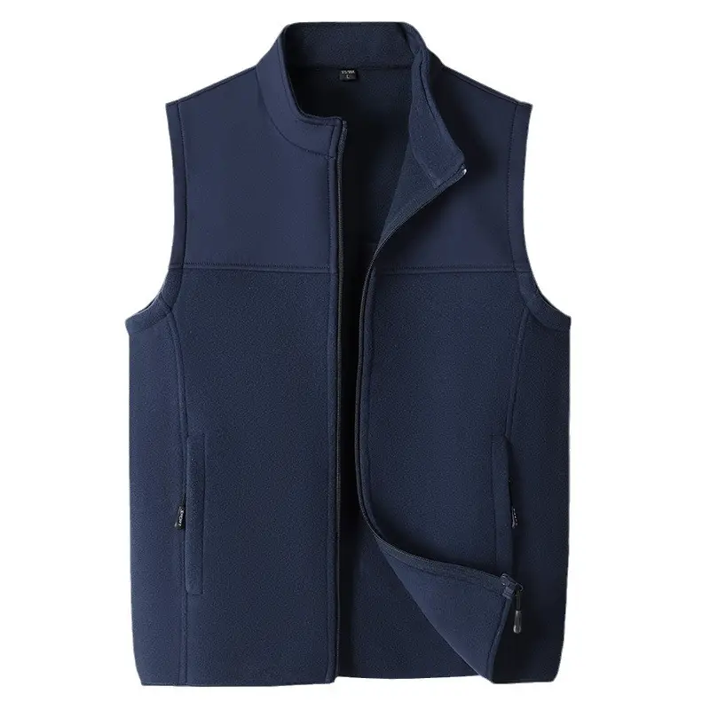 Men's Fleece Vest Cardigan Plus Size Outdoor Sports - Image 8