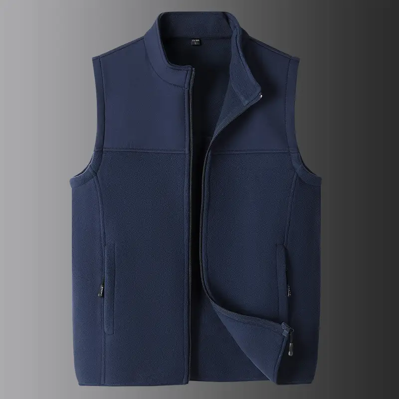 Men's Fleece Vest Cardigan Plus Size Outdoor Sports - Image 2