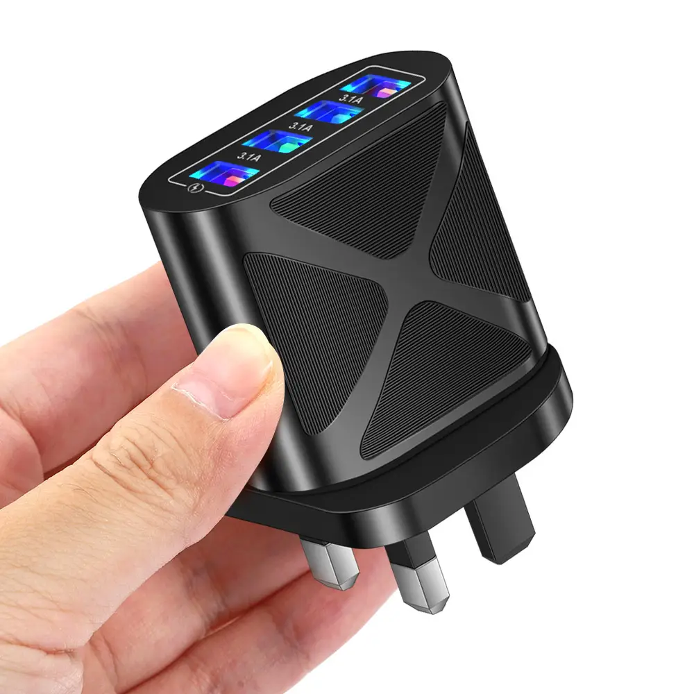 4 USB Mobile Charger 3A European UK British - Image 4