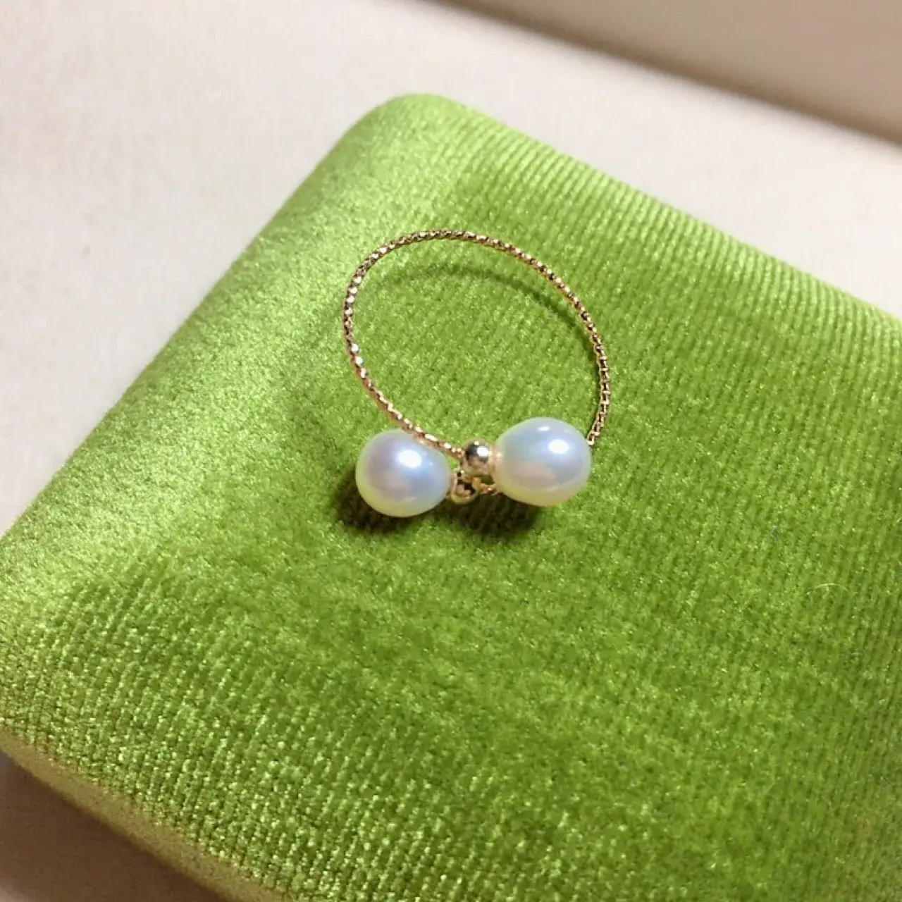 Adjustable Pearl Ring for Women, 5mm Millet Round Design - Image 5