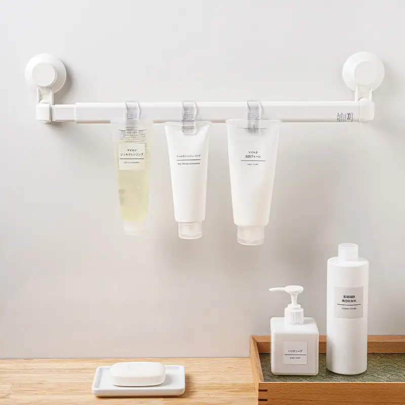 Transparent Bathroom Storage Hooks for Face & Toothpaste