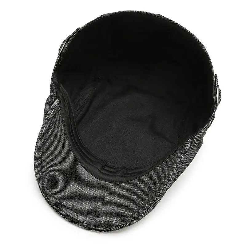 Men's White Peaked Cap Autumn Winter Outdoor Personal