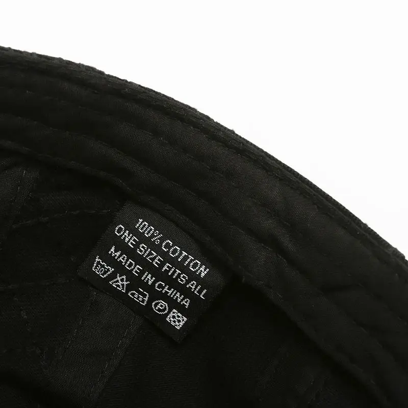 Men's Black Quilted Beret Cap Autumn Winter Streetwear
