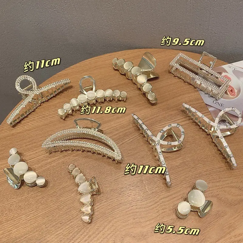 Pearl Hairpin Clip for Women Back of Head Grab - Image 14