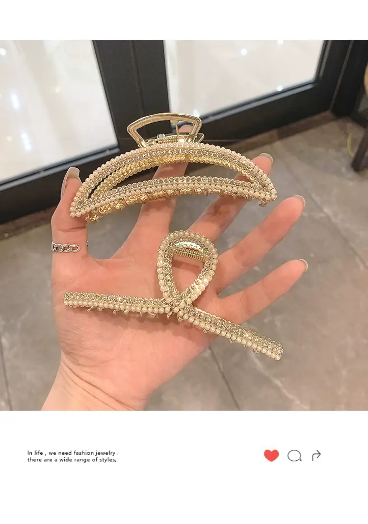 Pearl Hairpin Clip for Women Back of Head Grab — feature 16