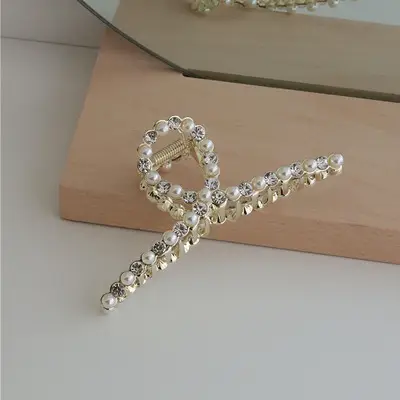 15# cross-pearl + rhinestone