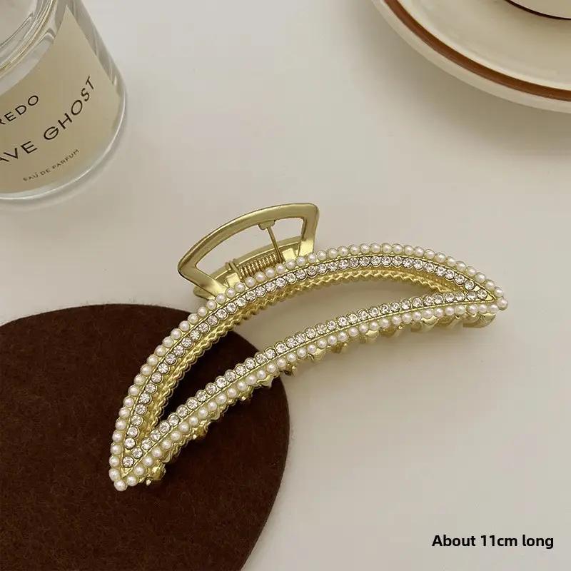 Pearl Hairpin Clip for Women Back of Head Grab - Image 7