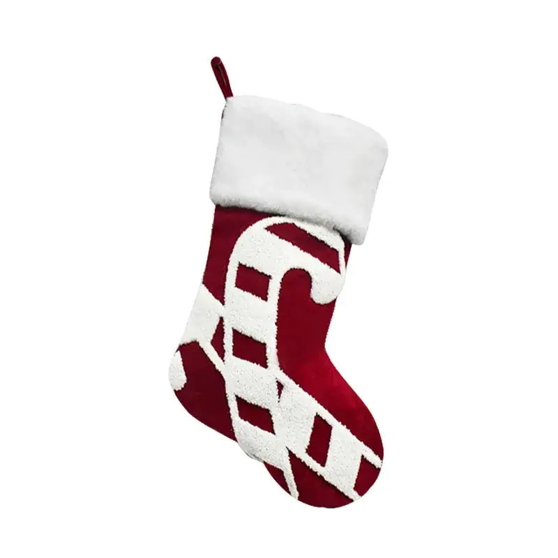 New Embroidered Deer Christmas Socks Gift Bag - Image 3