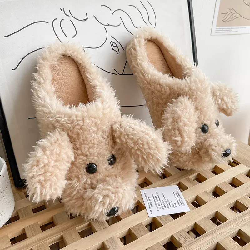 Teddy half slippers khaki