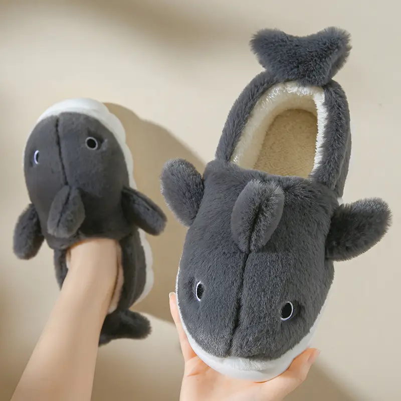 Whale cotton shoes-Gray