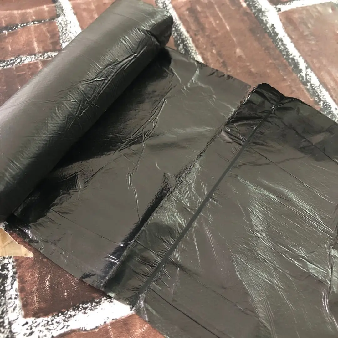 Black Flat Mouth Household Garbage Bag 45x50 — feature 6