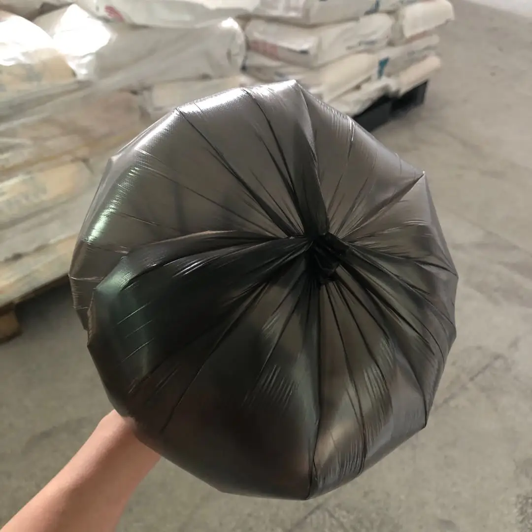 Black Flat Mouth Household Garbage Bag 45x50 — feature 7
