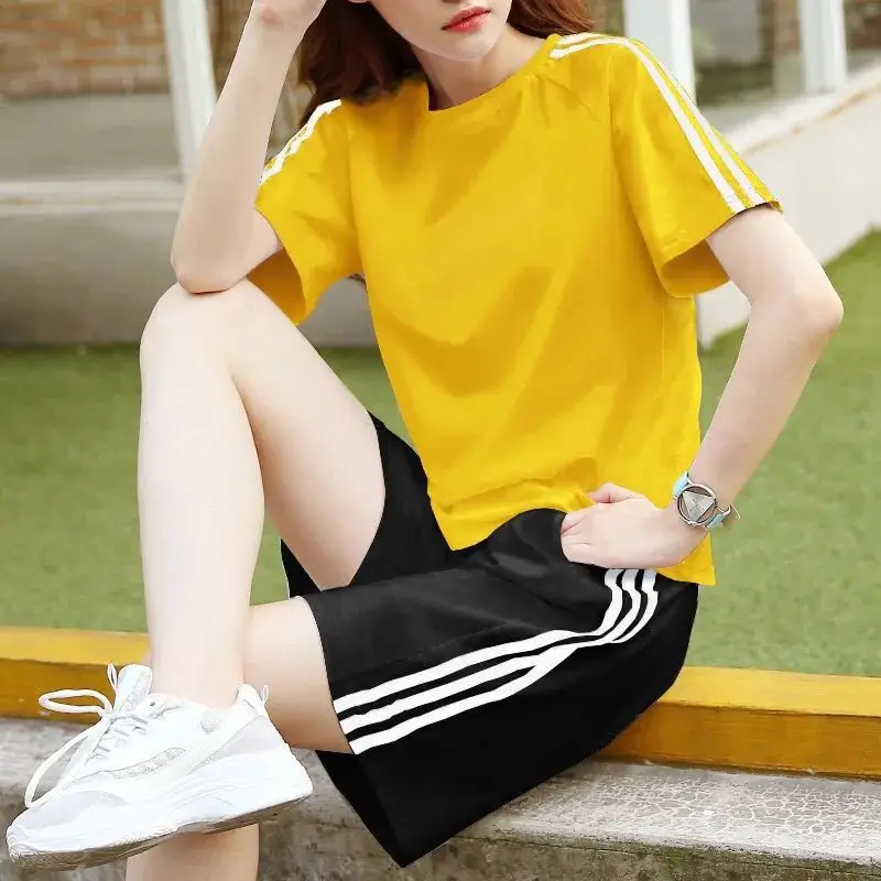 Women White Adidas Track Shorts Set Large - Image 13