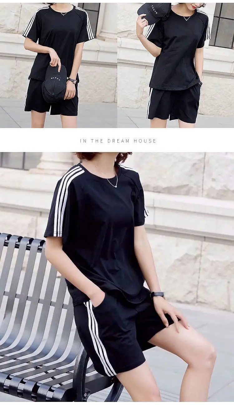 Women White Adidas Track Shorts Set Large — feature 10