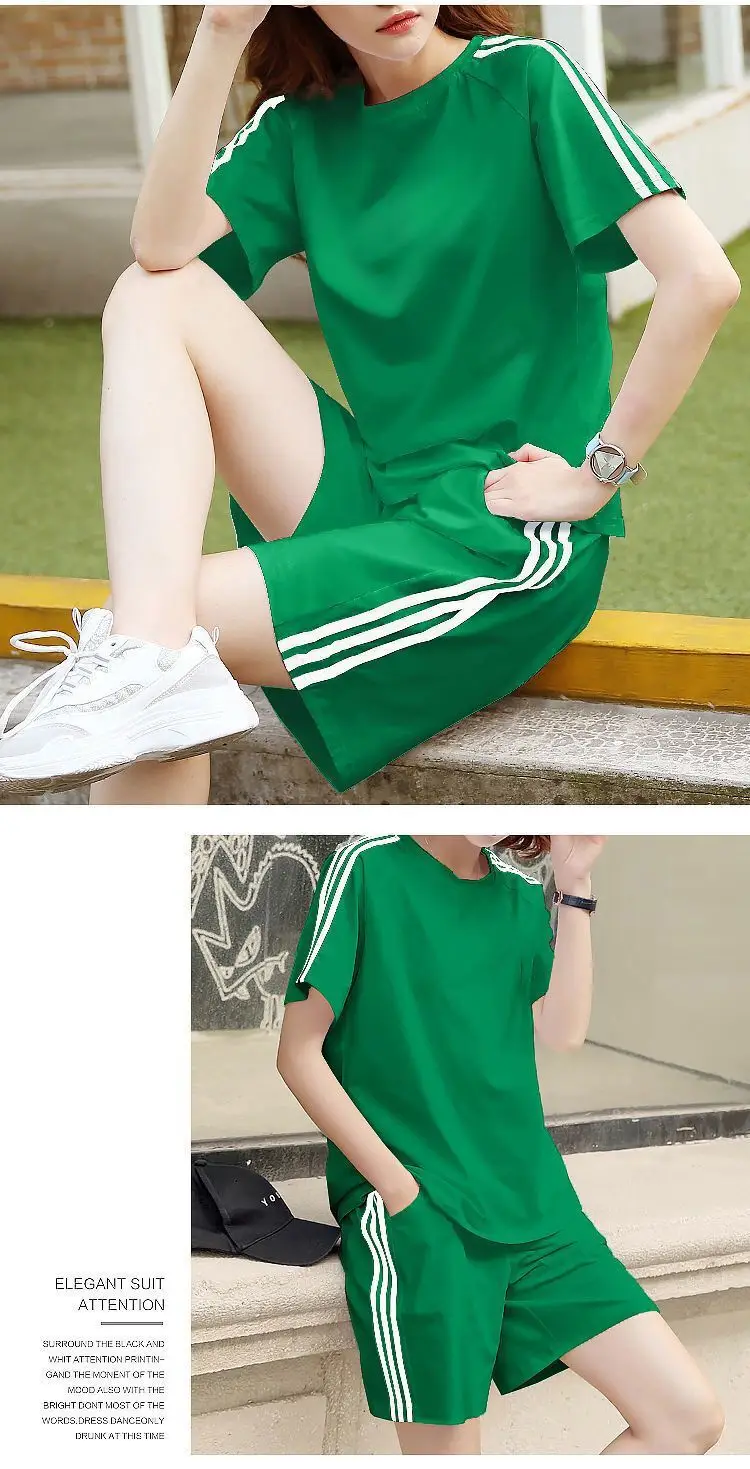 Women White Adidas Track Shorts Set Large — feature 11