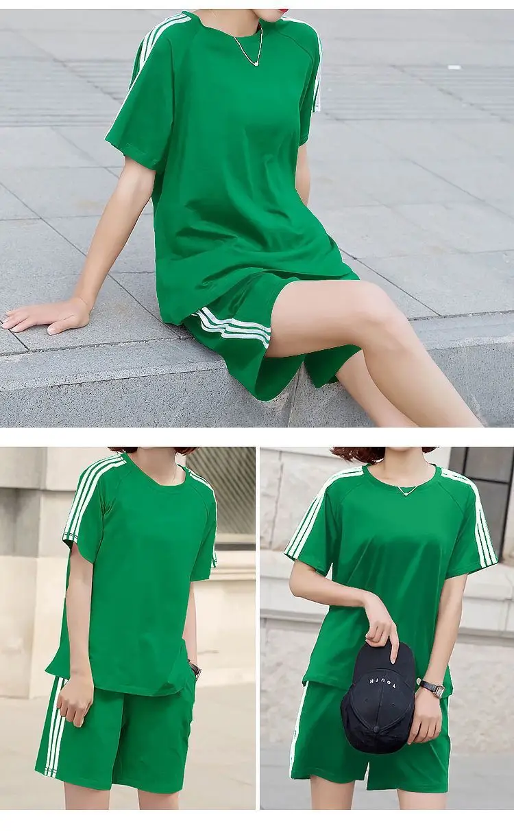 Women White Adidas Track Shorts Set Large — feature 12