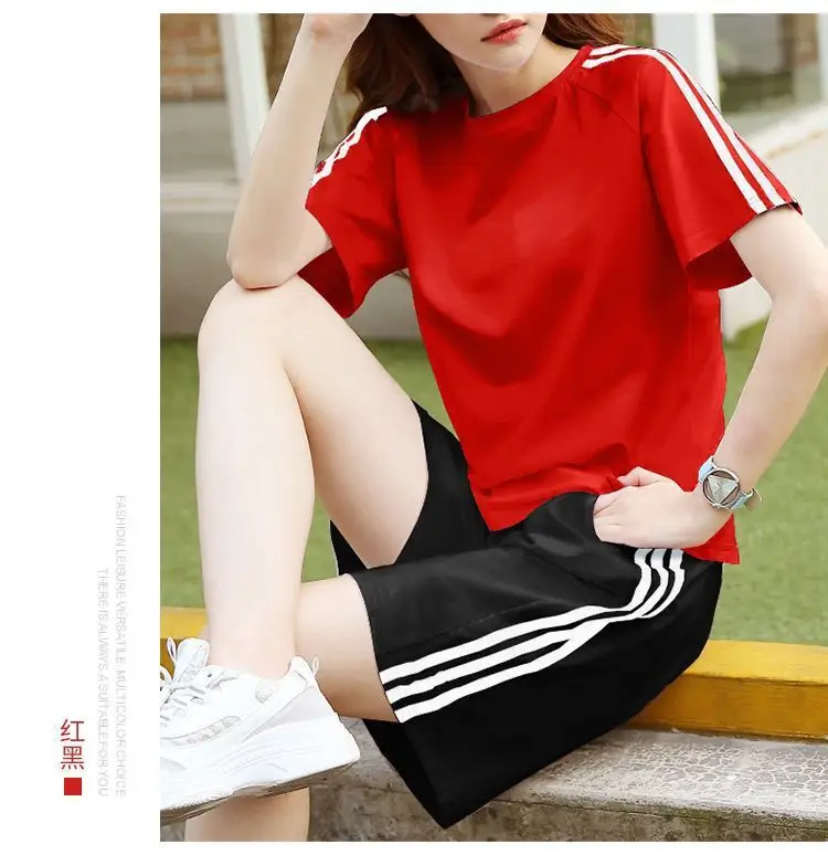Women White Adidas Track Shorts Set Large — feature 13