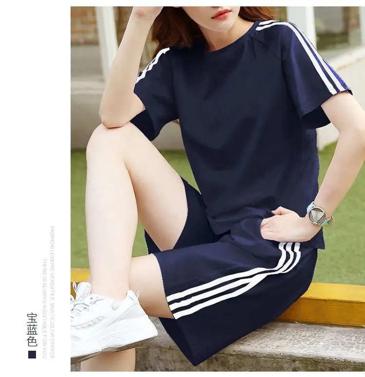 Women White Adidas Track Shorts Set Large — feature 19