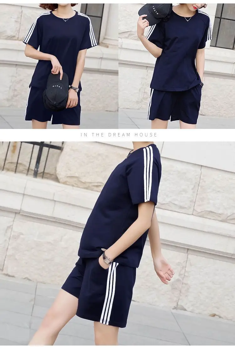 Women White Adidas Track Shorts Set Large — feature 20