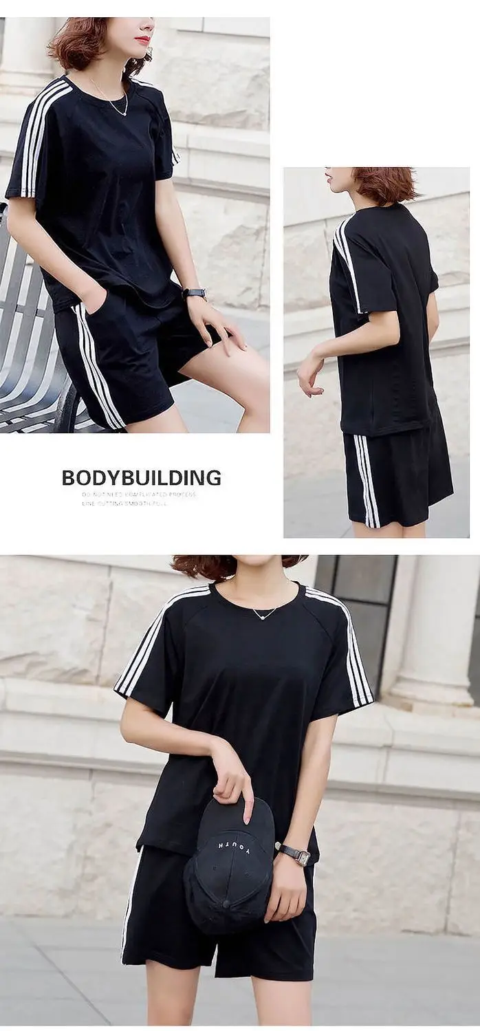 Women White Adidas Track Shorts Set Large — feature 9