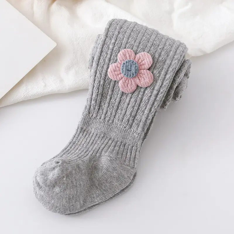 Baby Cotton Leggings Spring Fall Bunny Design Large - Image 2