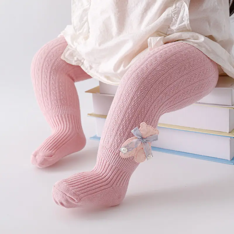 Baby Cotton Leggings Spring Fall Bunny Design Large - Image 23