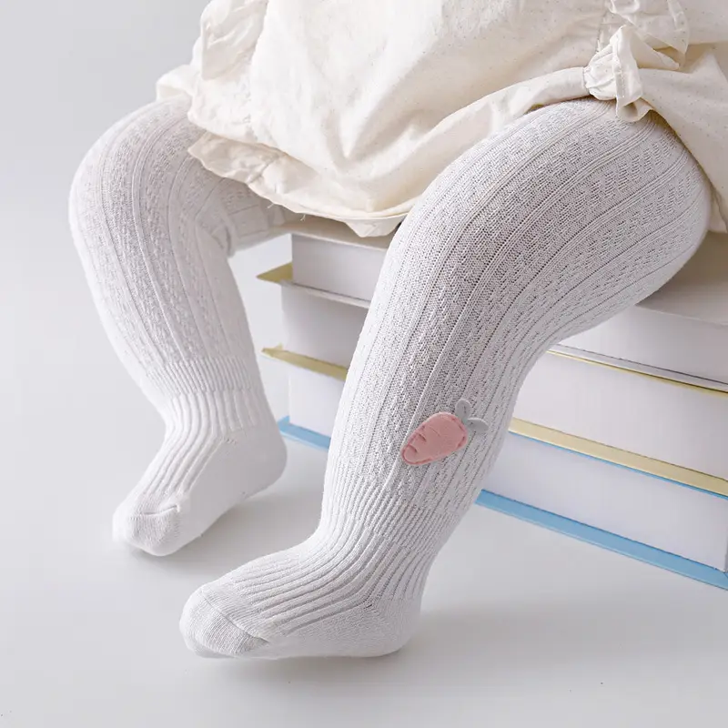 Baby Cotton Leggings Spring Fall Bunny Design Large - Image 25