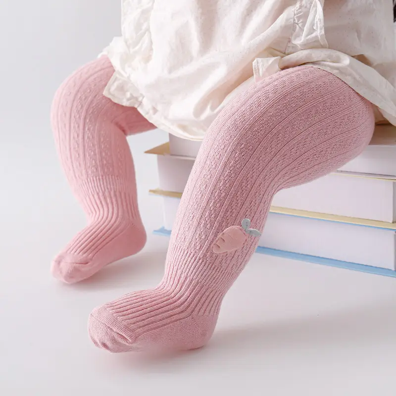 Baby Cotton Leggings Spring Fall Bunny Design Large - Image 27